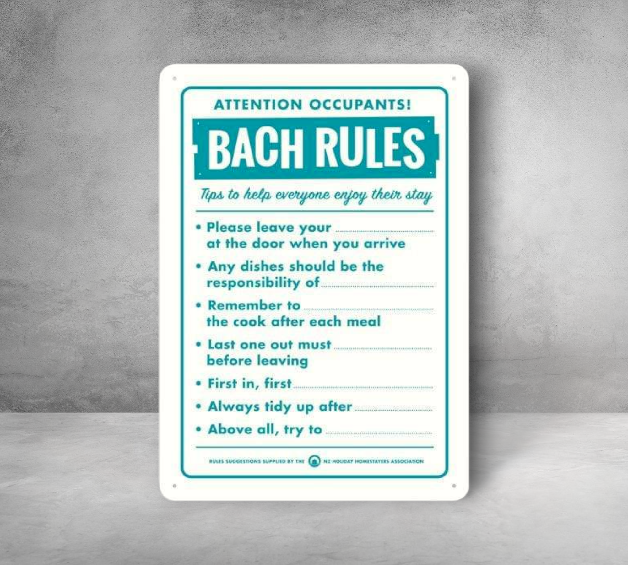 Bach Rules Sign