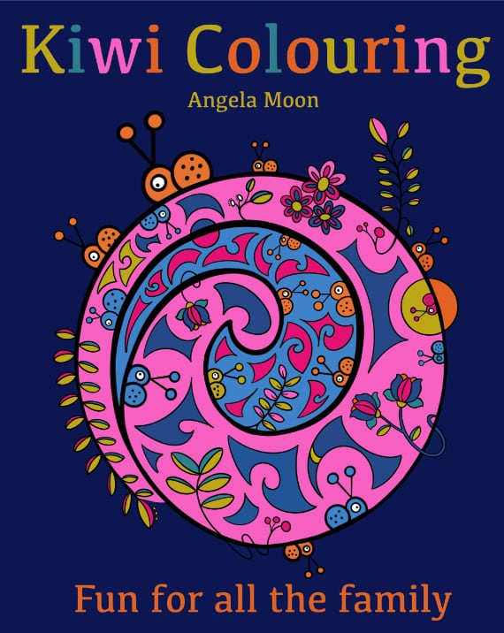 Kiwi Colouring Book by Angela Moon Art