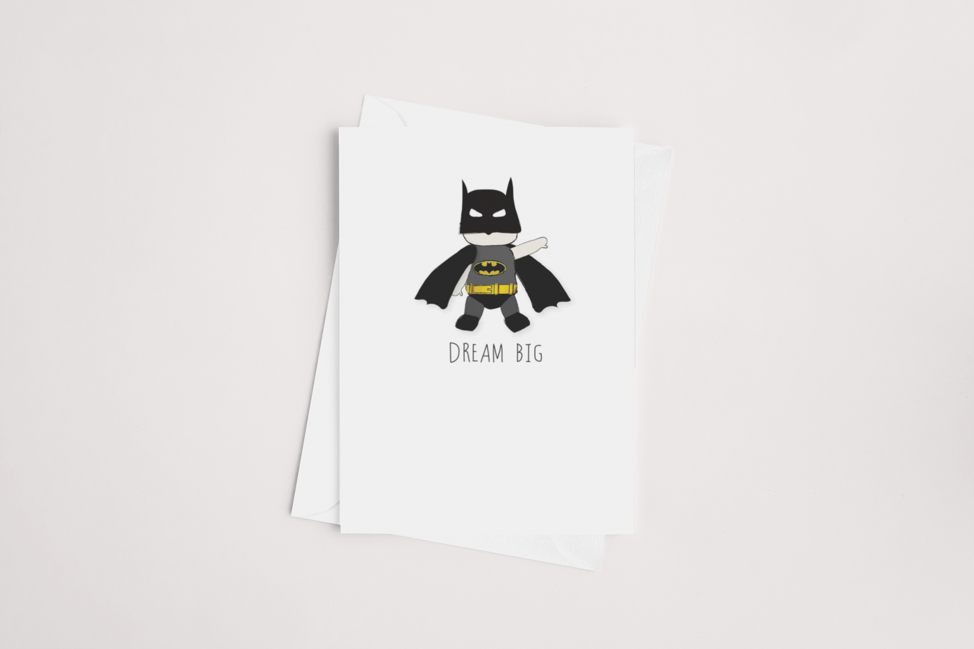 dream big batman greeting card